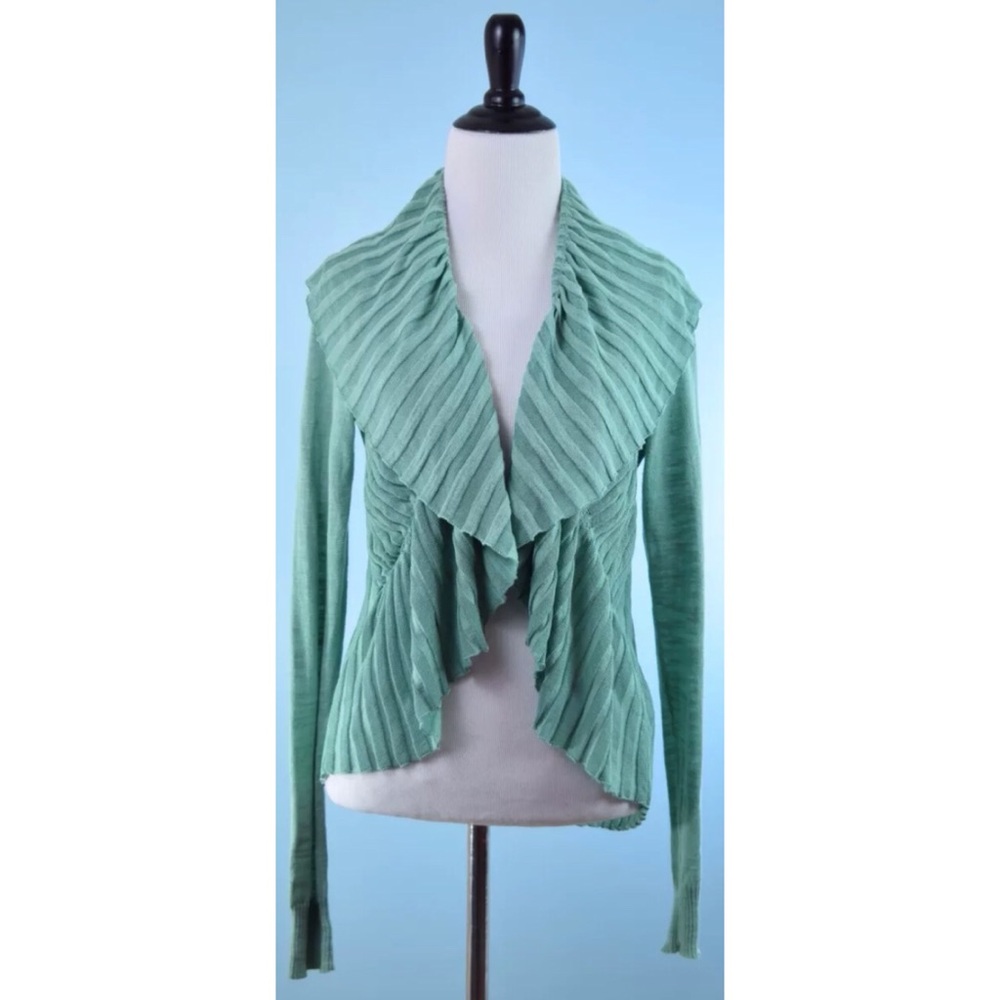 ANGEL OF THE NORTH green cardigan small. NEW Anthropologie